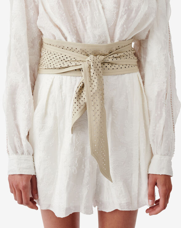 NERA CUT LEATHER BELT
